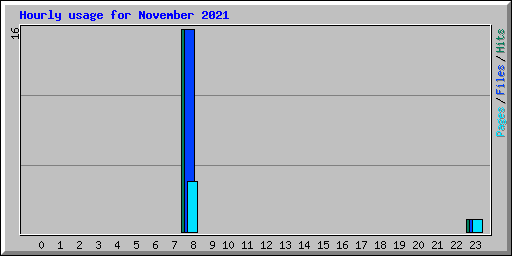 Hourly usage for November 2021