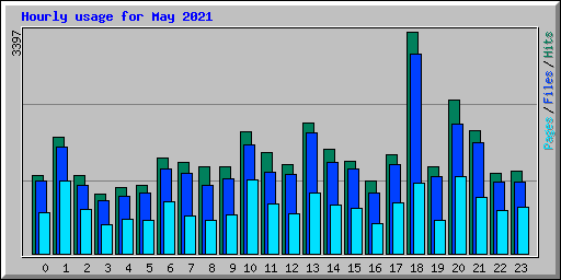 Hourly usage for May 2021