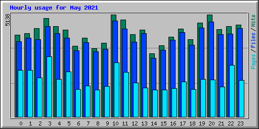 Hourly usage for May 2021