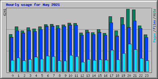 Hourly usage for May 2021